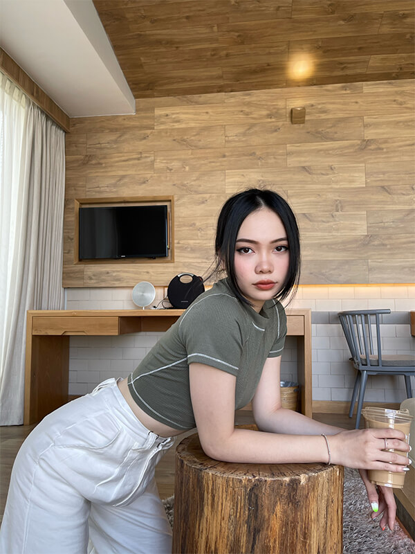 ERI ÁO CROPTOP BASIC THUN GÂN