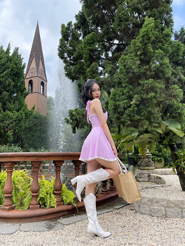 GLOSSY DRESS VÁY XOÈ TIỂU THƯ
